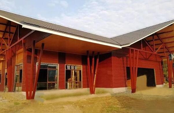 景區配套建筑采用鋼結構裝配式建筑體系，可以減少對原生態環境的破壞